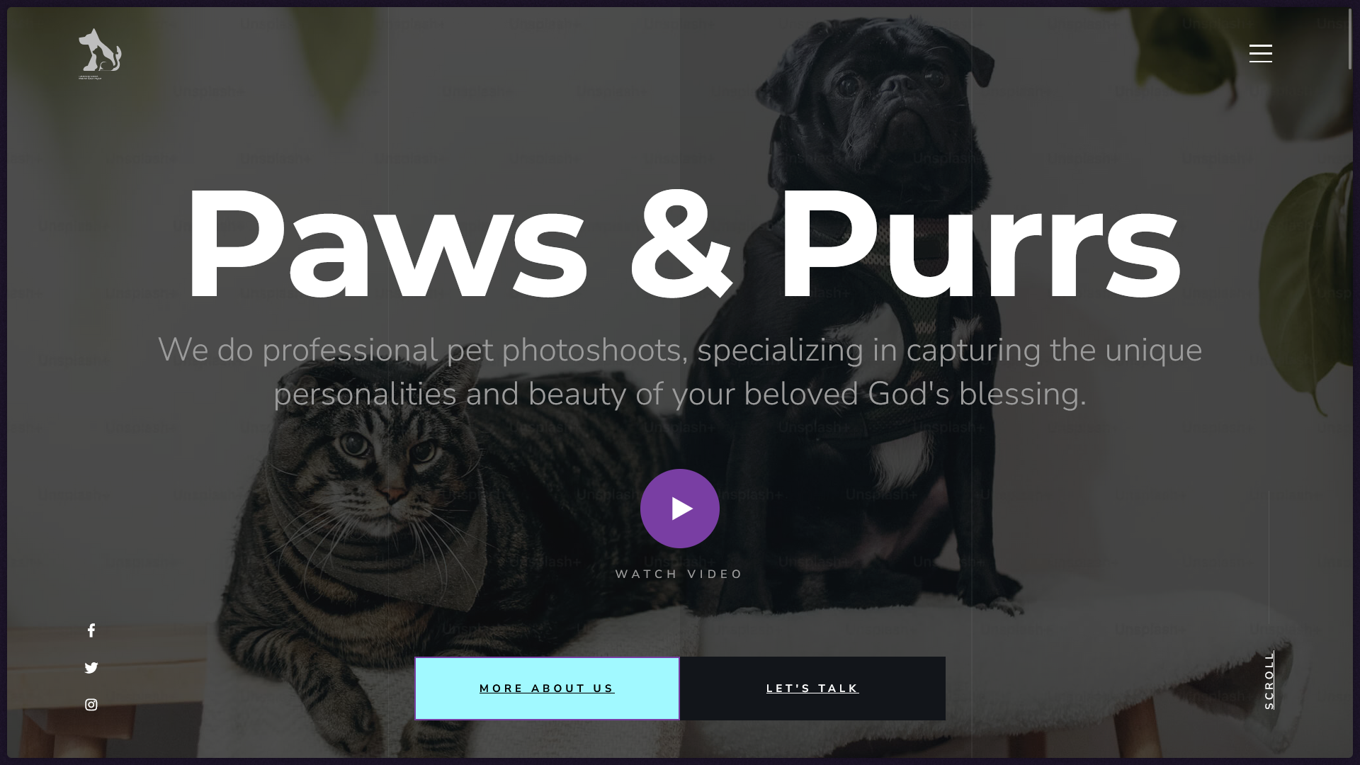 Paws & Purrs Landing Page